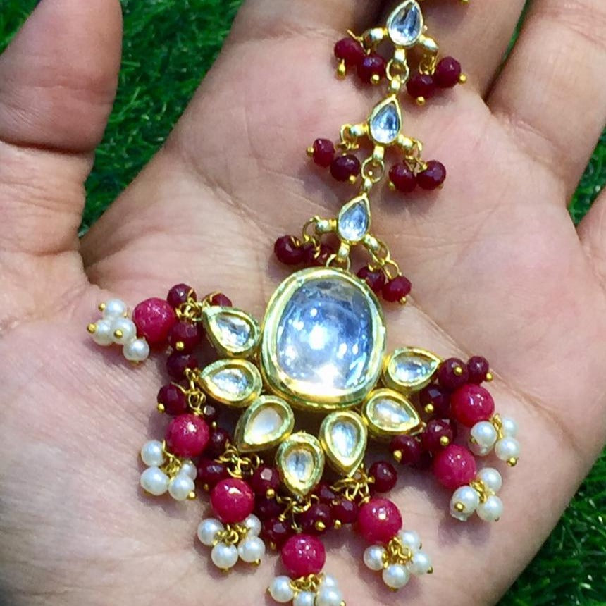 Kundan Maang tikka 173618 - Vijay & Sons