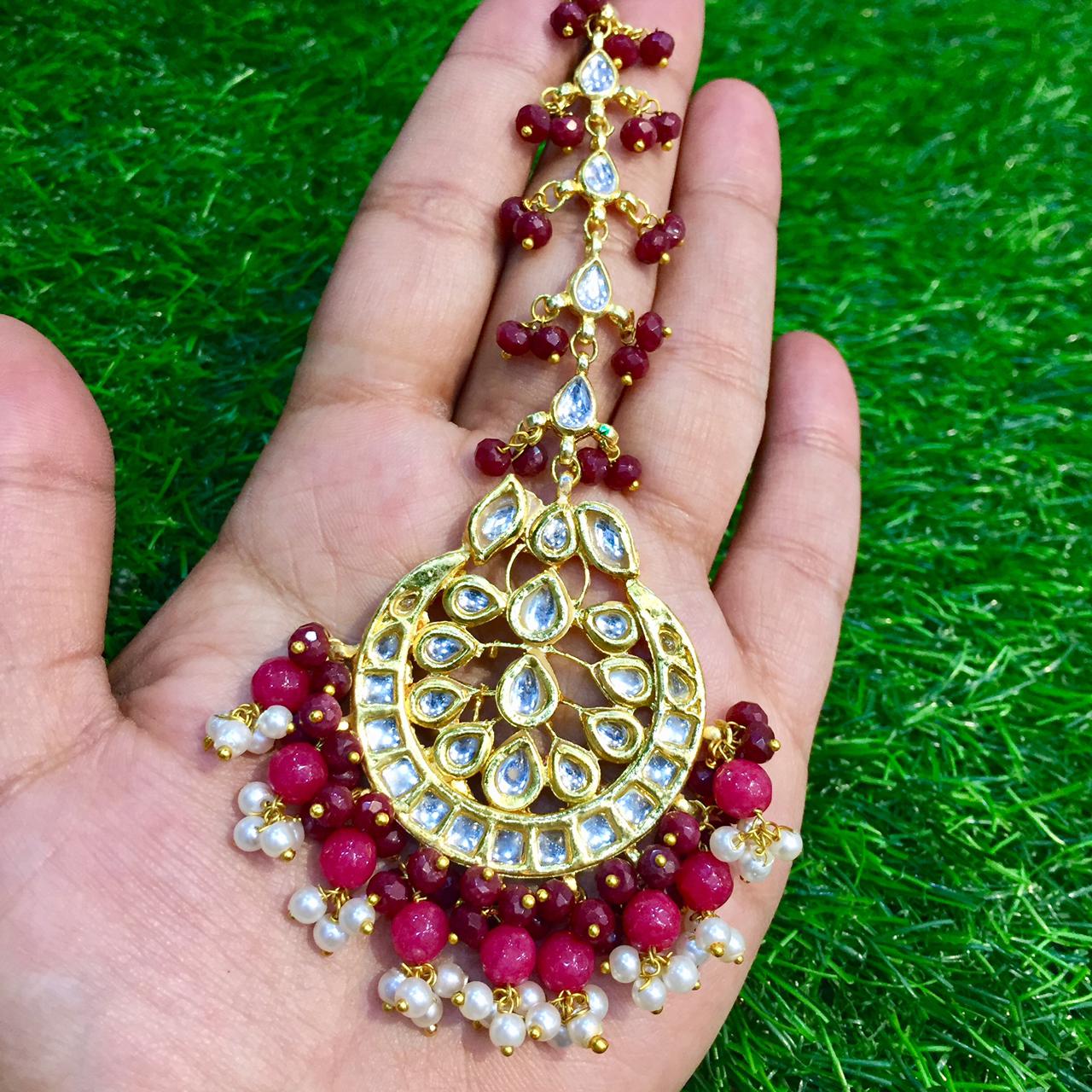 Kundan Maang Tikka 8163815 - Vijay & Sons