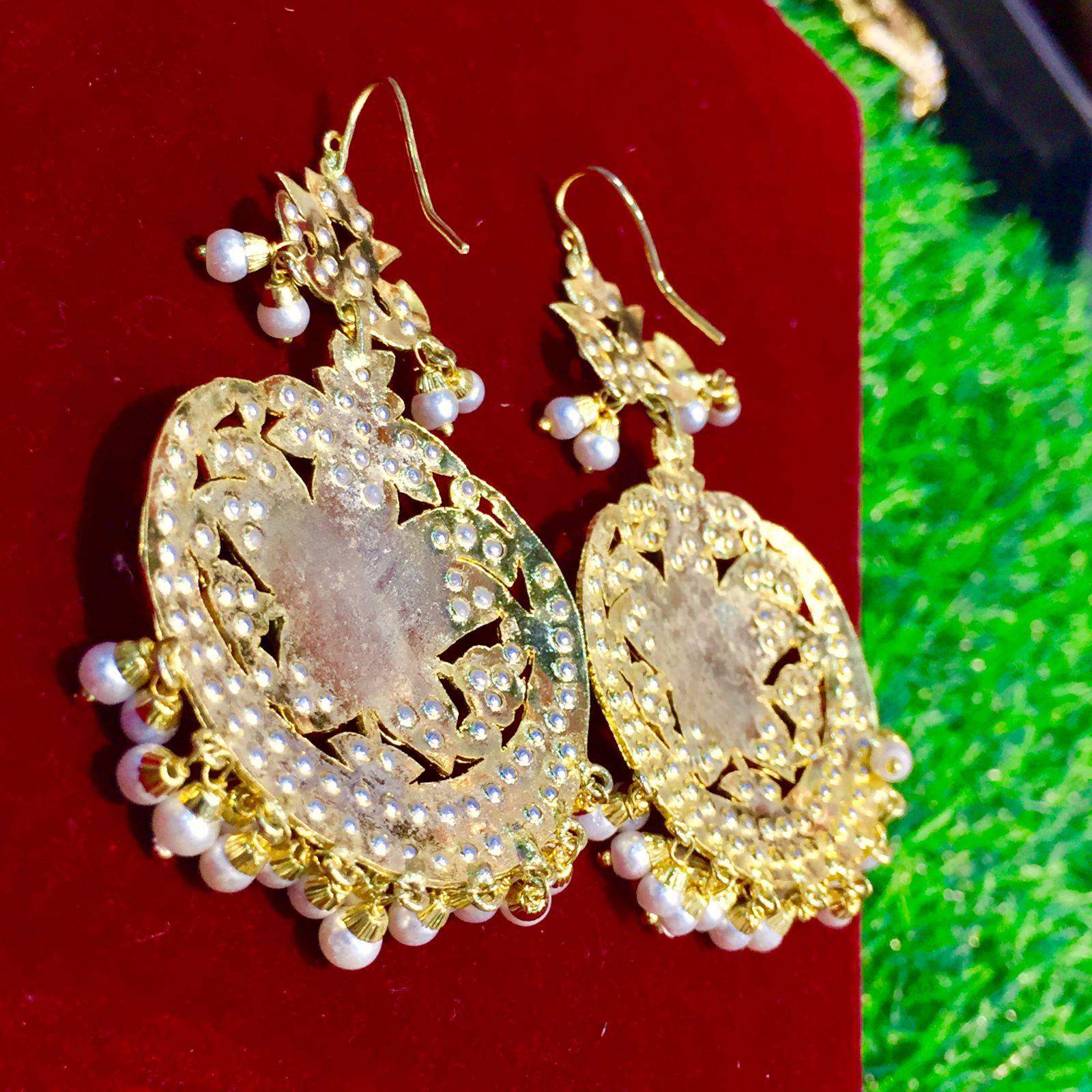Jadau Earrings 564793 - Vijay & Sons