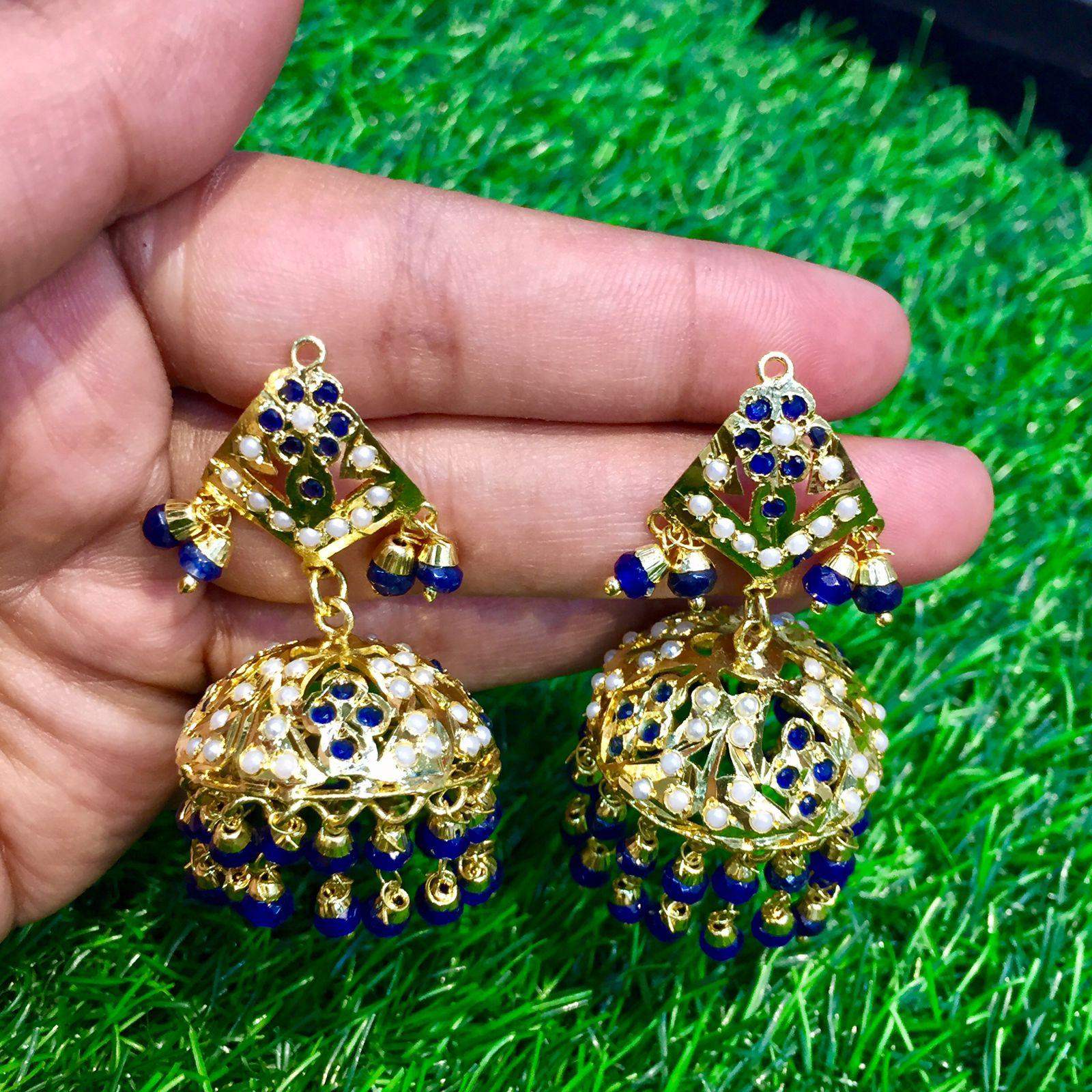 Fancy Stone Earrings 33548 - Vijay & Sons