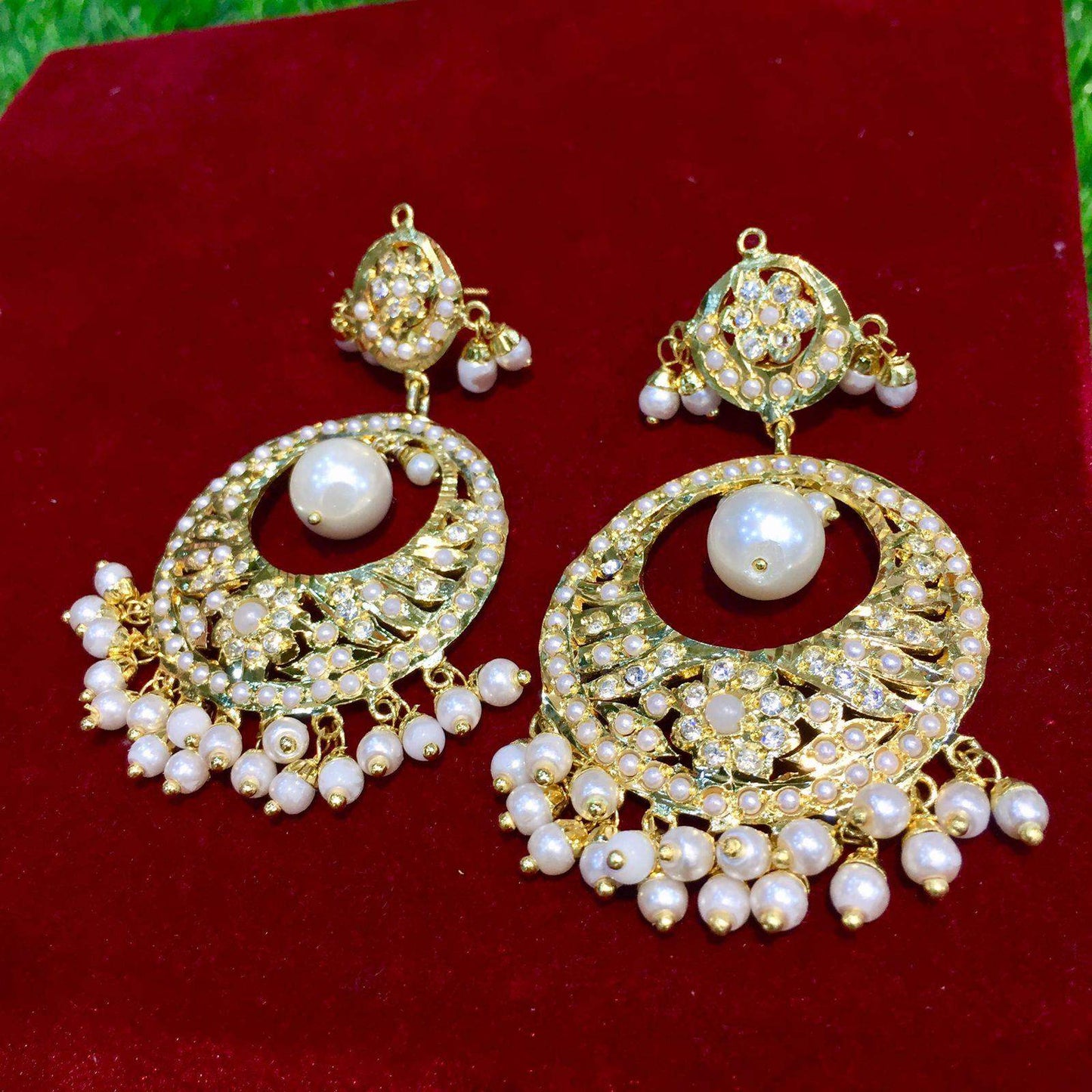 Jadau Earrings 564798 - Vijay & Sons