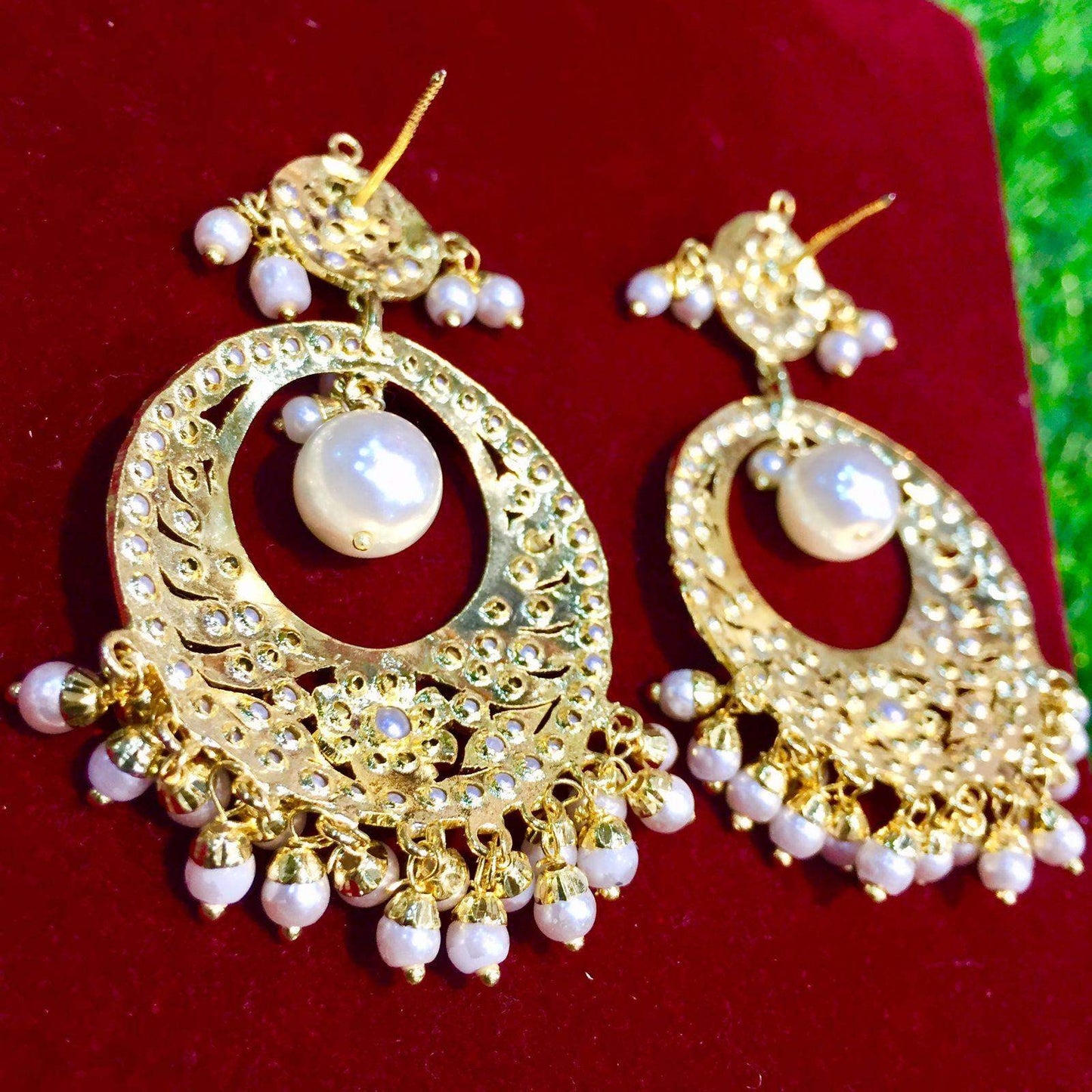 Jadau Earrings 564798 - Vijay & Sons