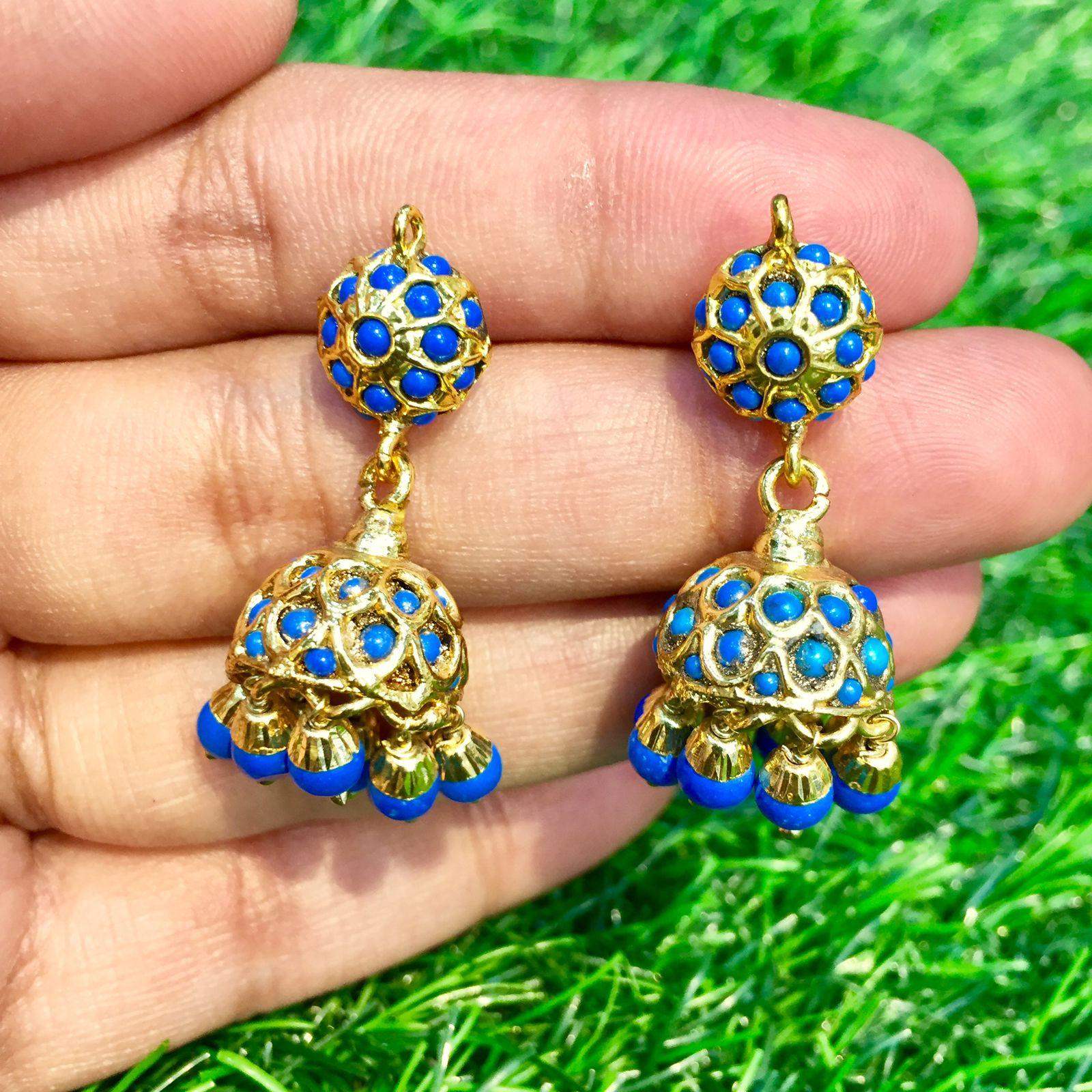 Jadau Earrings 35458 - Vijay & Sons