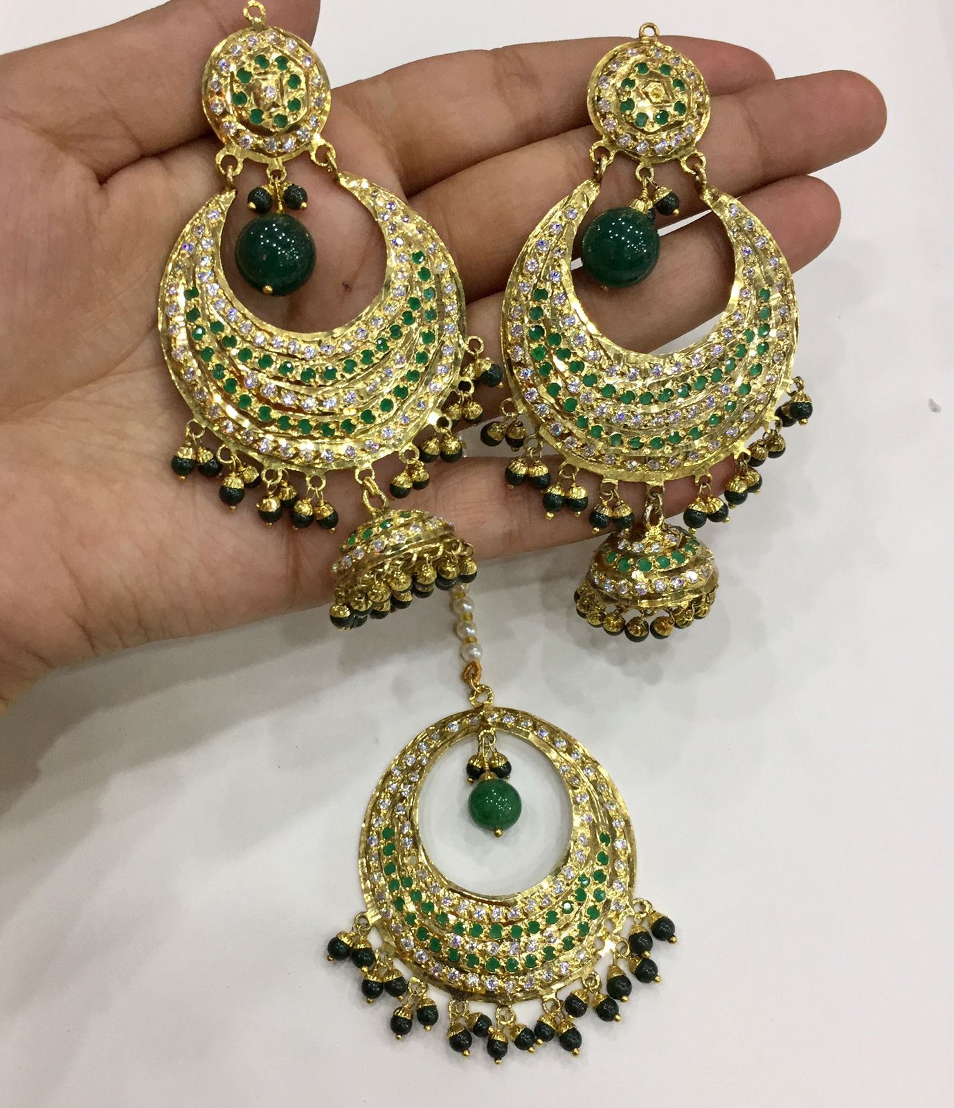 Jadau Tikka Earrings 3955275