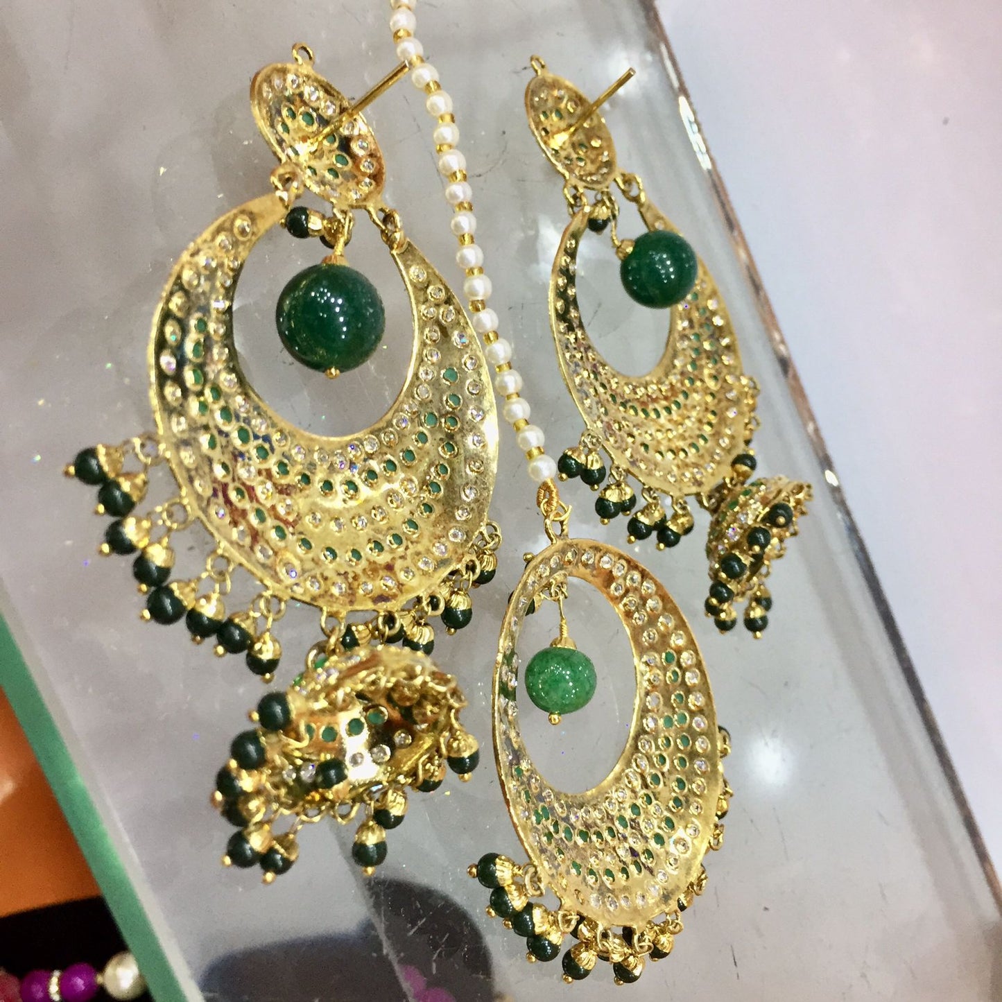 Jadau Tikka Earrings 3955275