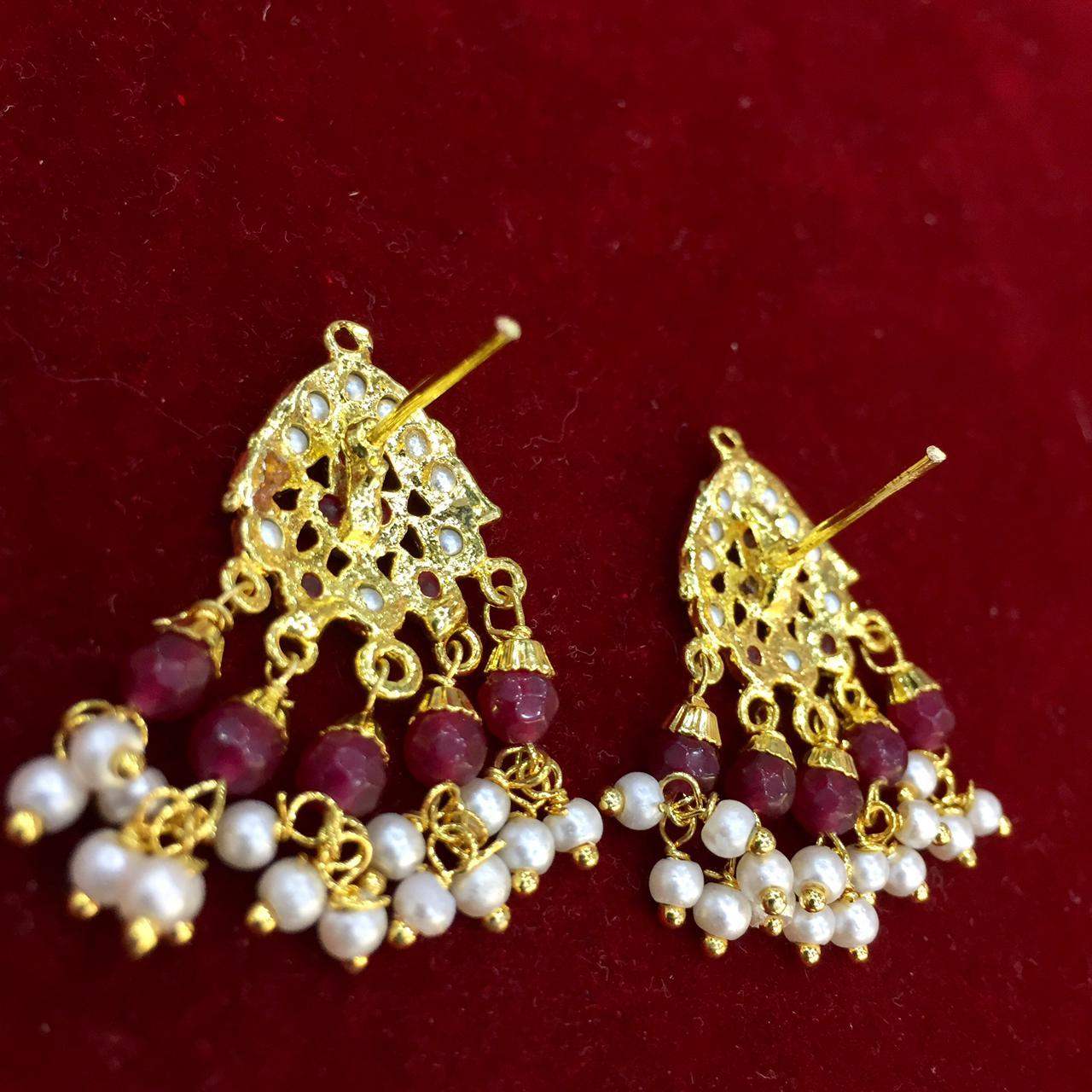 Jadau Tops / Studs 104820 - Vijay & Sons