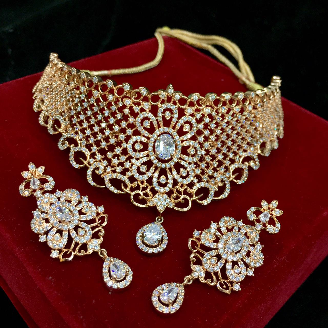 Diamond necklace sets - Vijay & Sons