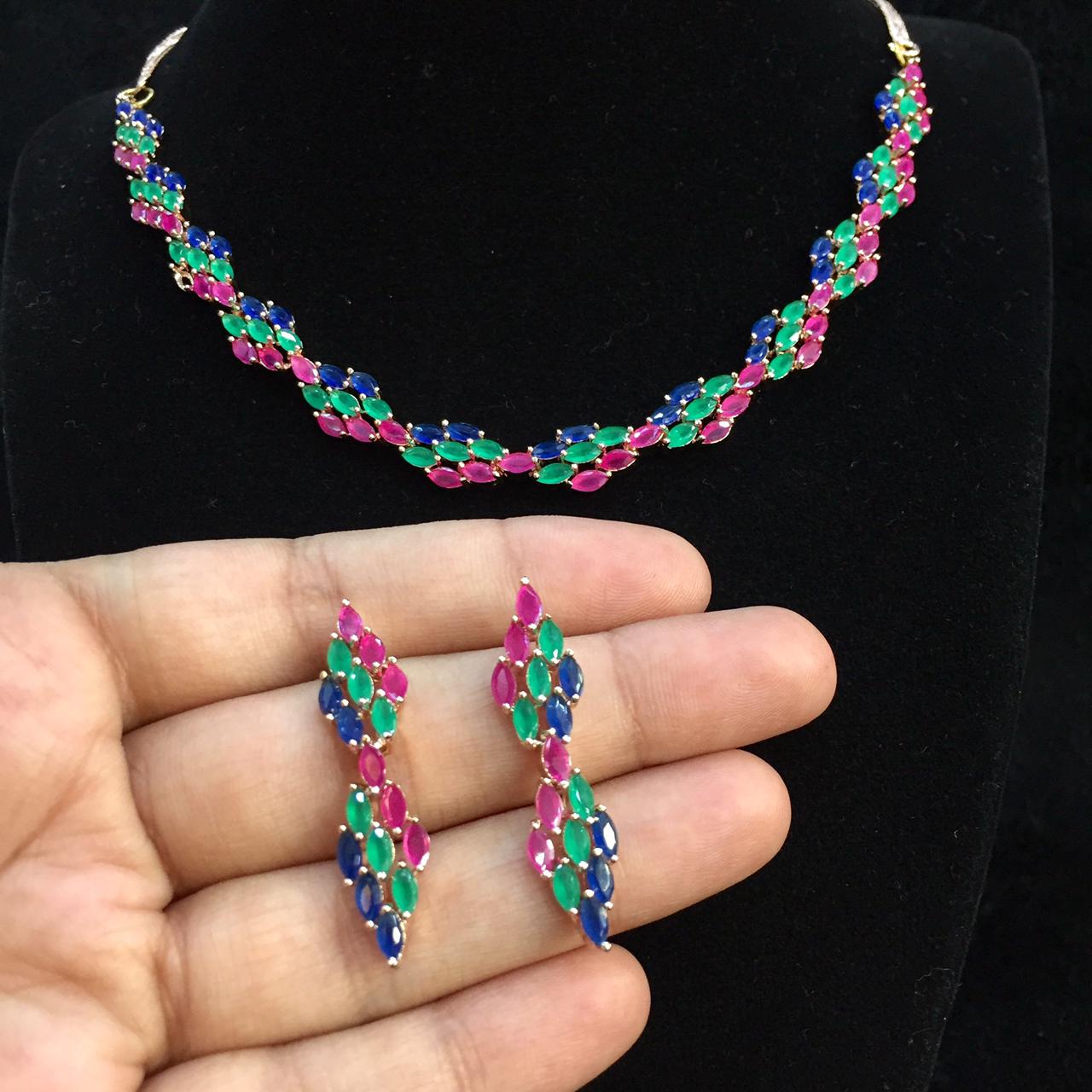 American Diamond Necklace 104810