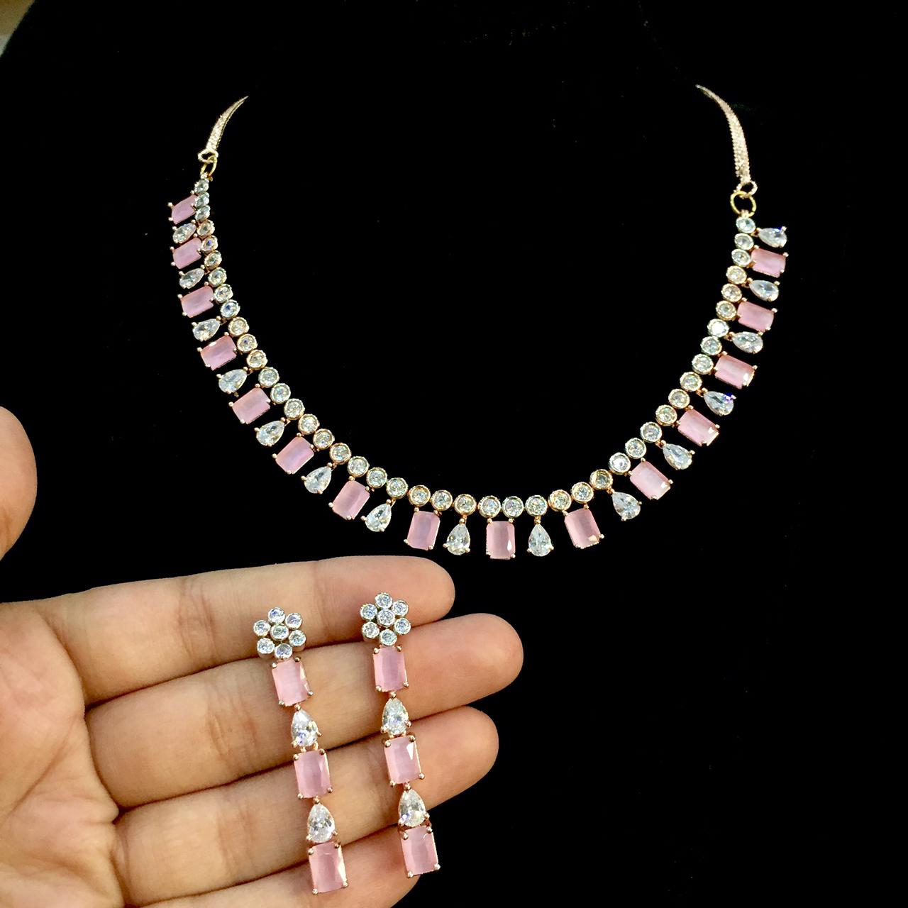 American diamond Necklace 104810