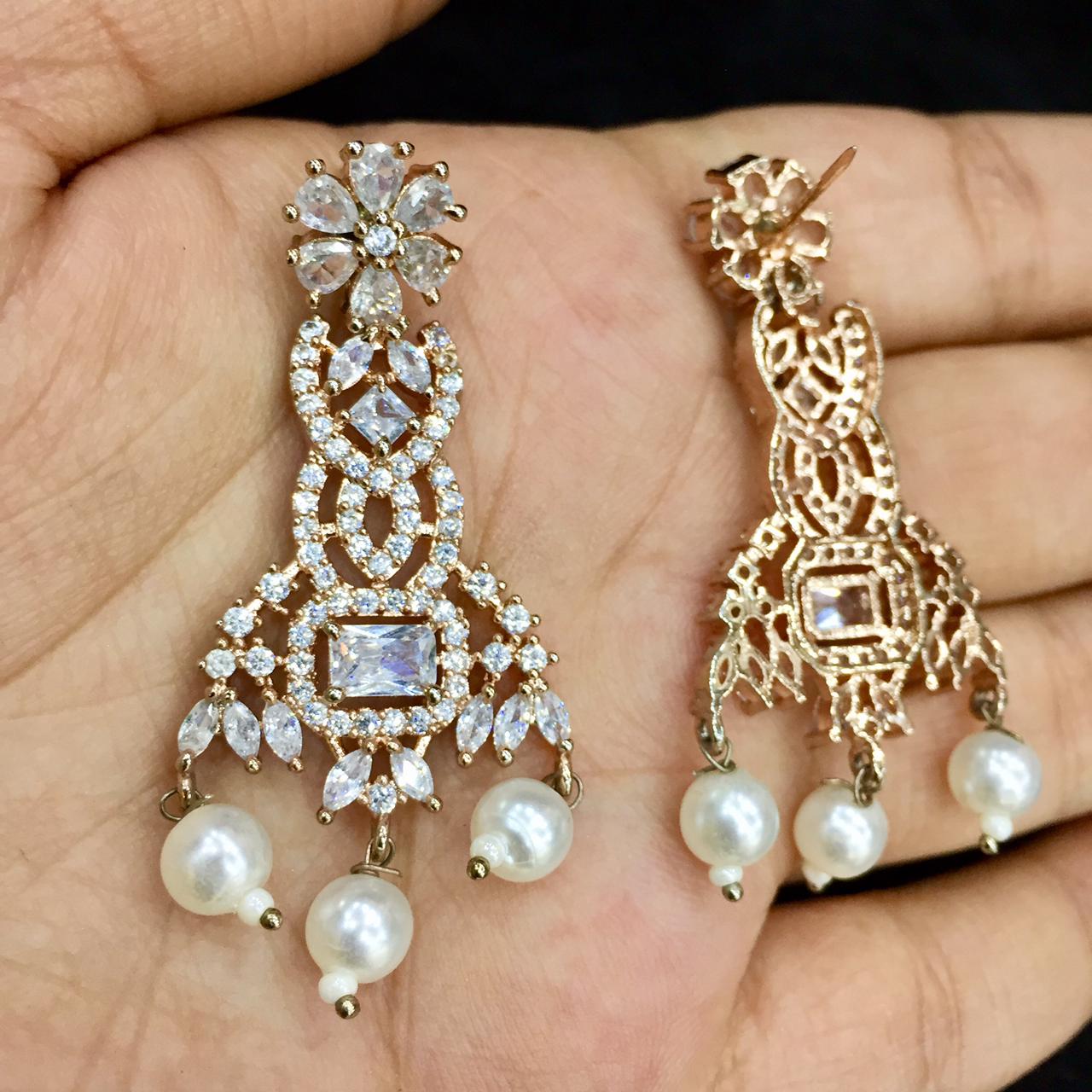 Diamond necklace sets 0643 - Vijay & Sons