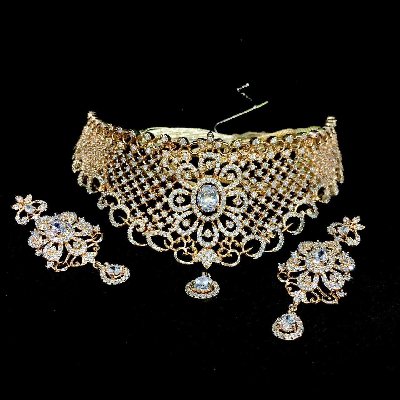 Diamond necklace sets - Vijay & Sons