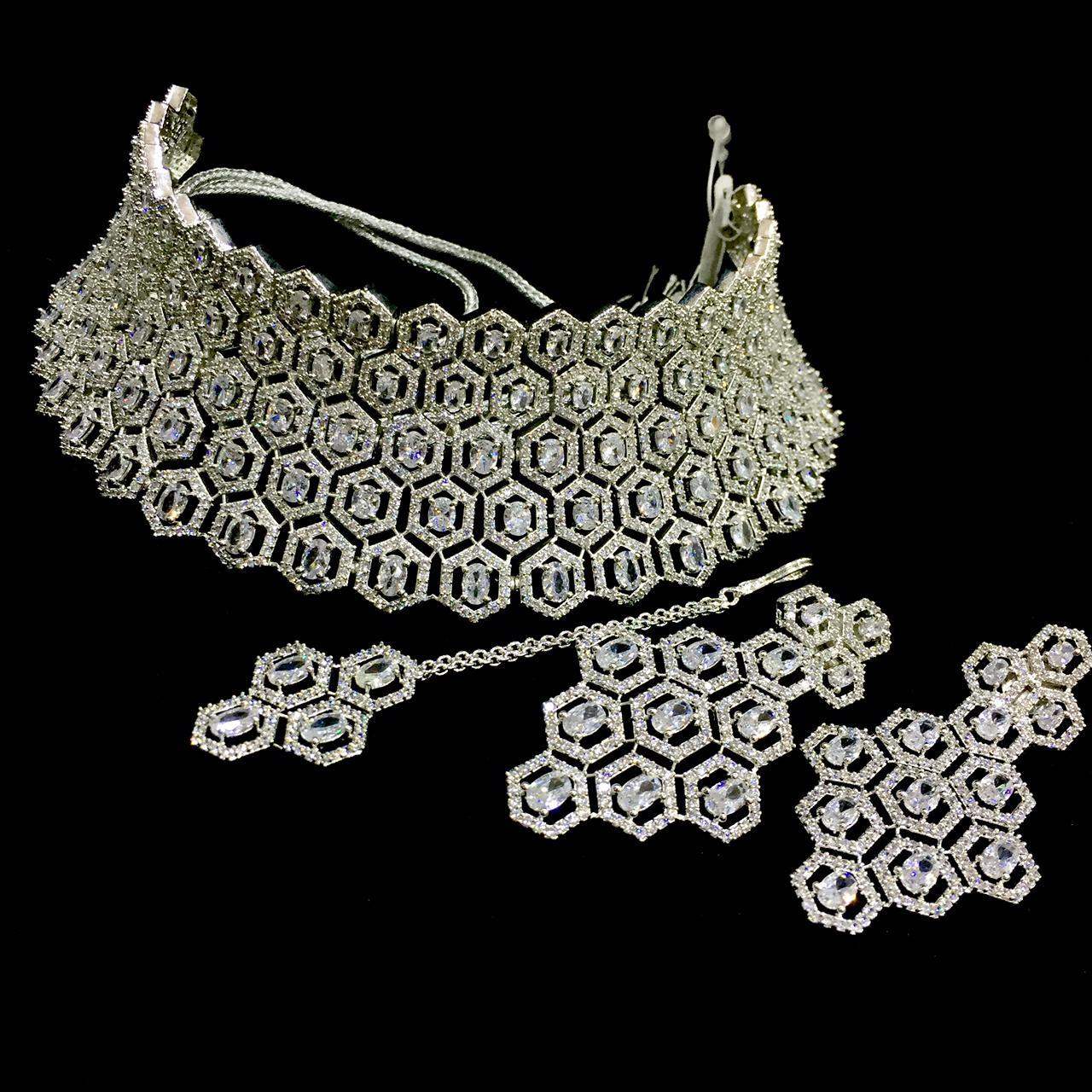 Diamond necklace set - Vijay & Sons