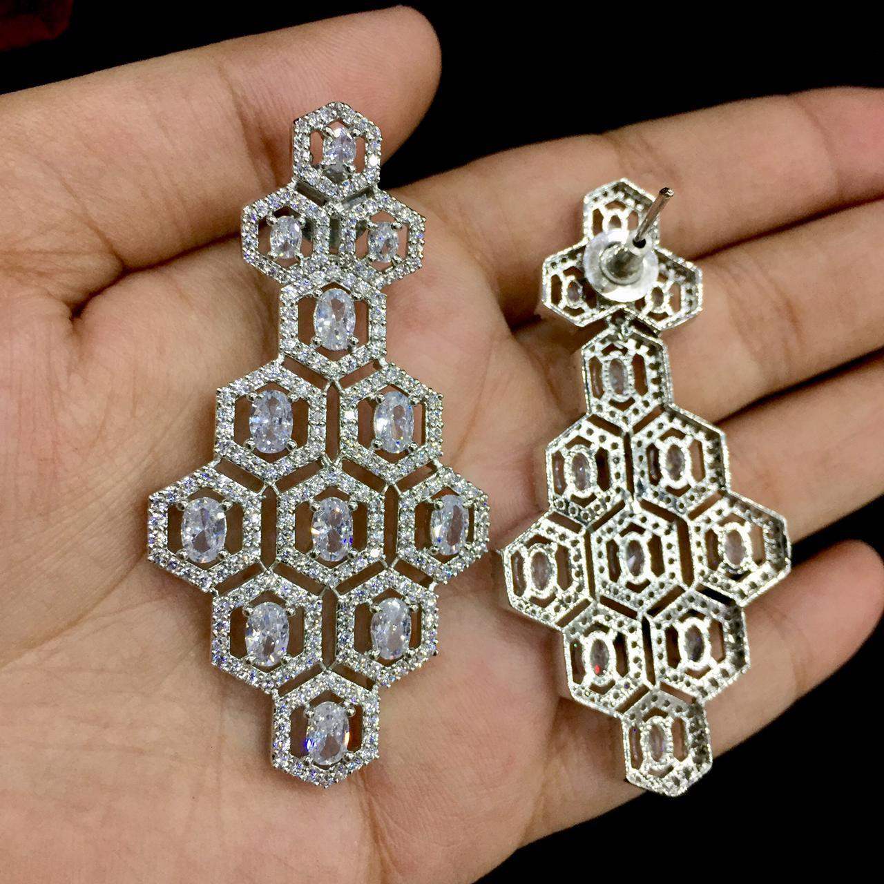 Diamond necklace set - Vijay & Sons