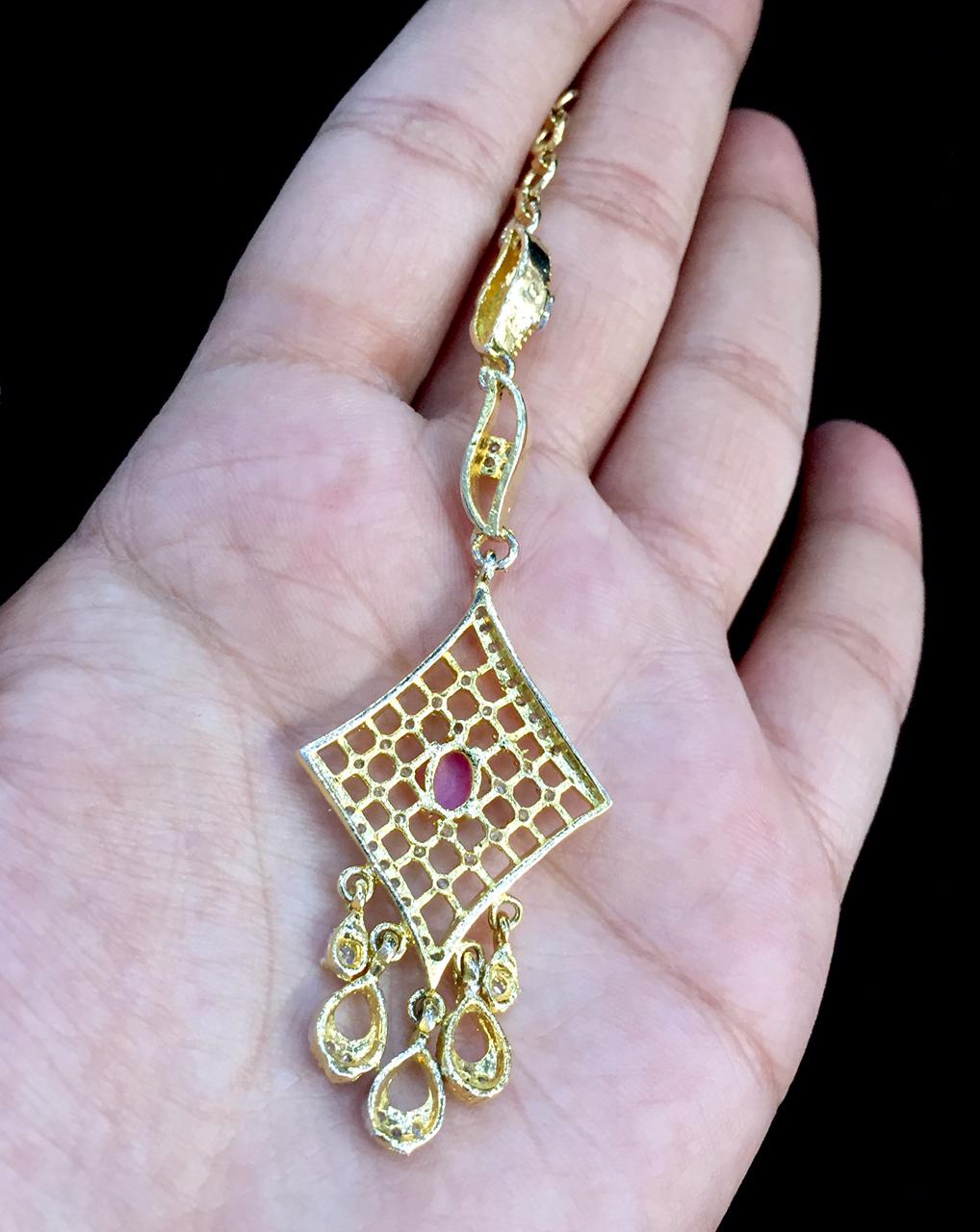 Diamond maang tikka 5433356 - Vijay & Sons