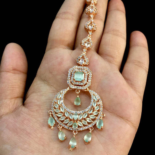 Diamond maang tikka876564 - Vijay & Sons