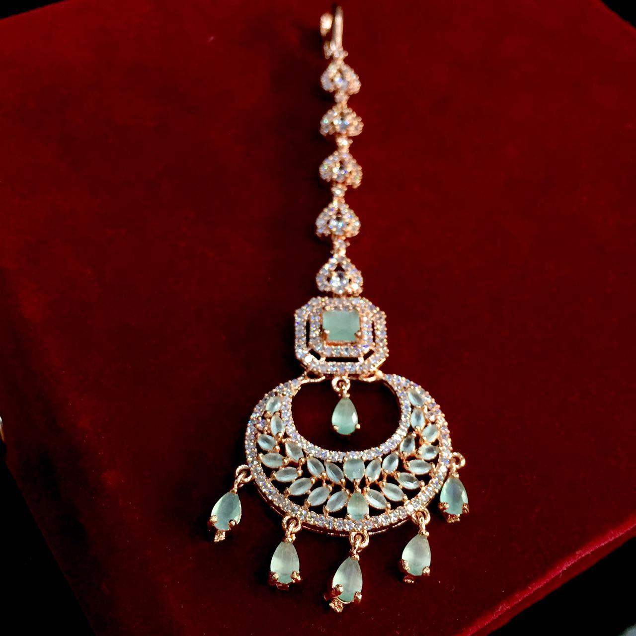 Diamond maang tikka876564 - Vijay & Sons