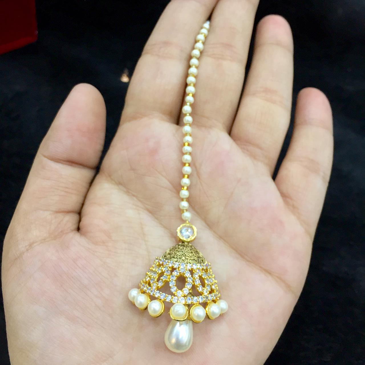 Diamond maang tikka 326433