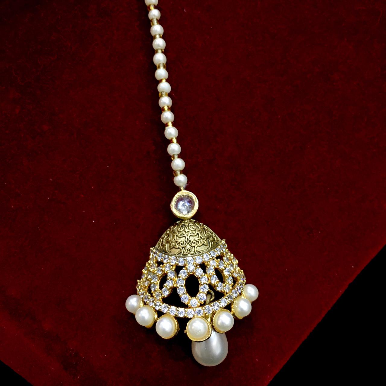 Diamond maang tikka 326433