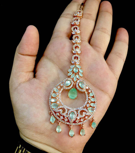 Diamond maang tikka88554 - Vijay & Sons