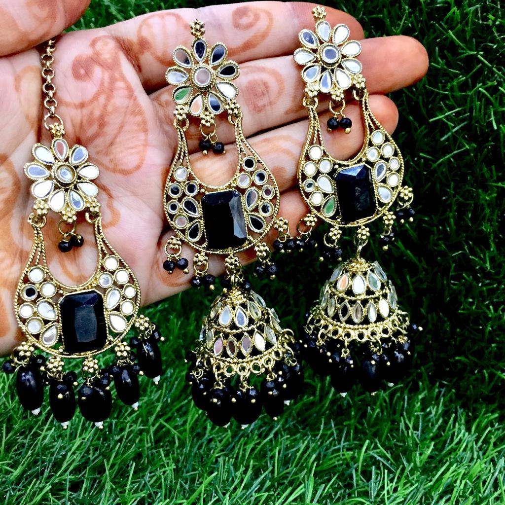 Kundan tikka earrings 664443 - Vijay & Sons