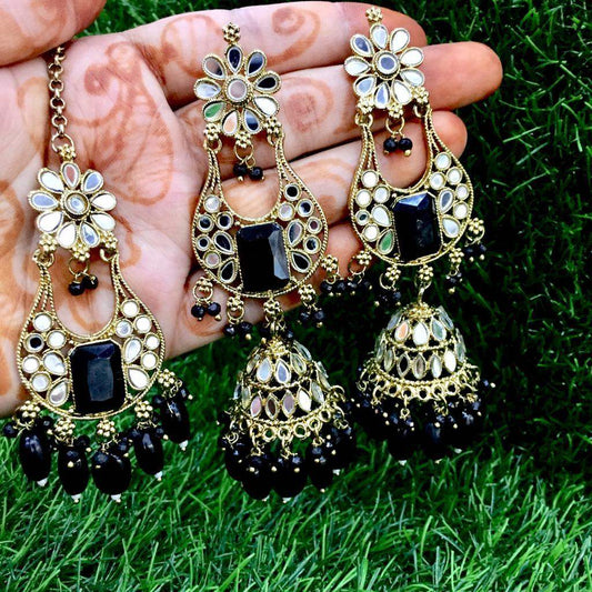 Kundan tikka earrings 664443 - Vijay & Sons