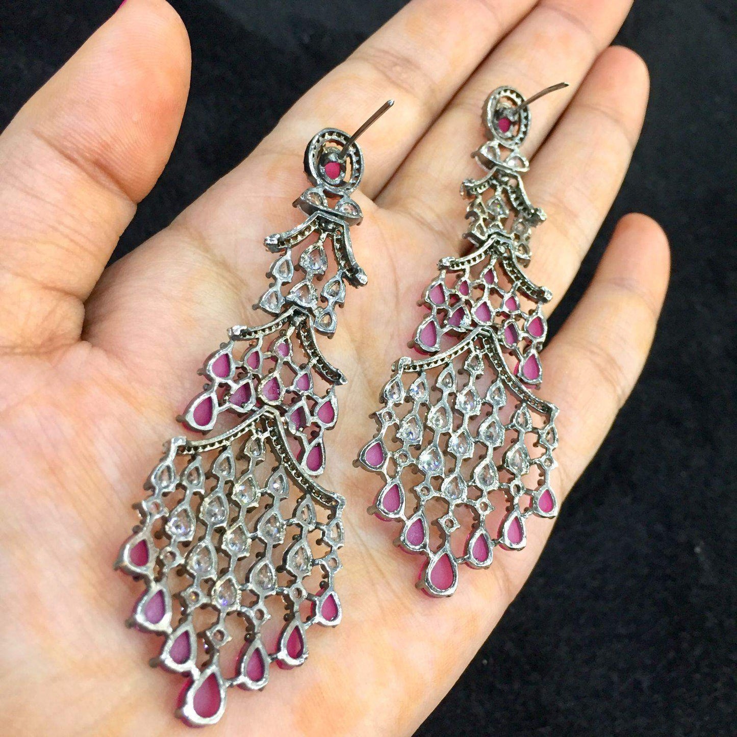 Diamond earrings 77654 - Vijay & Sons