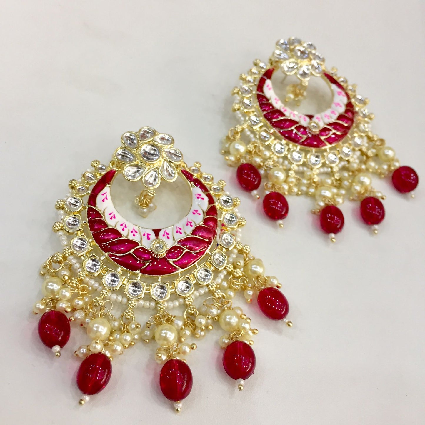 Kundan Earrings 4664 - Vijay & Sons