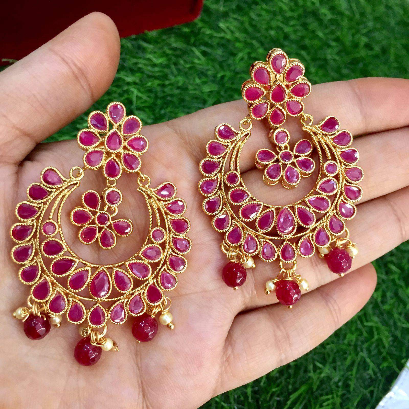Antique Earrings 294820 - Vijay & Sons
