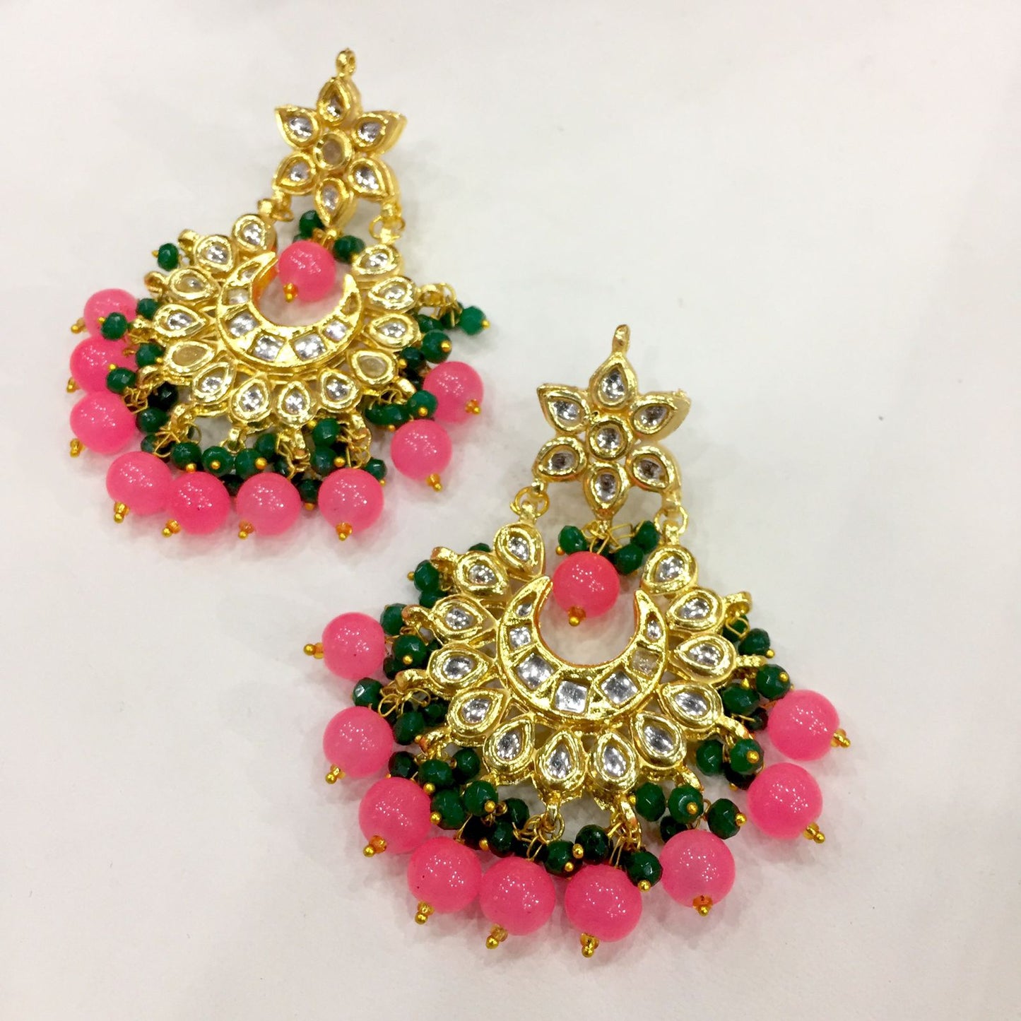 Kundan earrings 9875 - Vijay & Sons