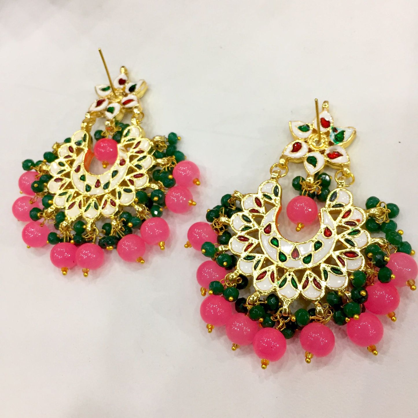 Kundan earrings 9875 - Vijay & Sons