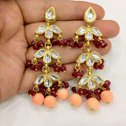 Kundan earrings 8997 - Vijay & Sons
