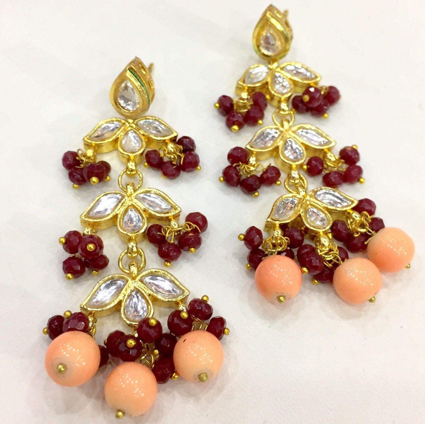 Kundan earrings 8997 - Vijay & Sons