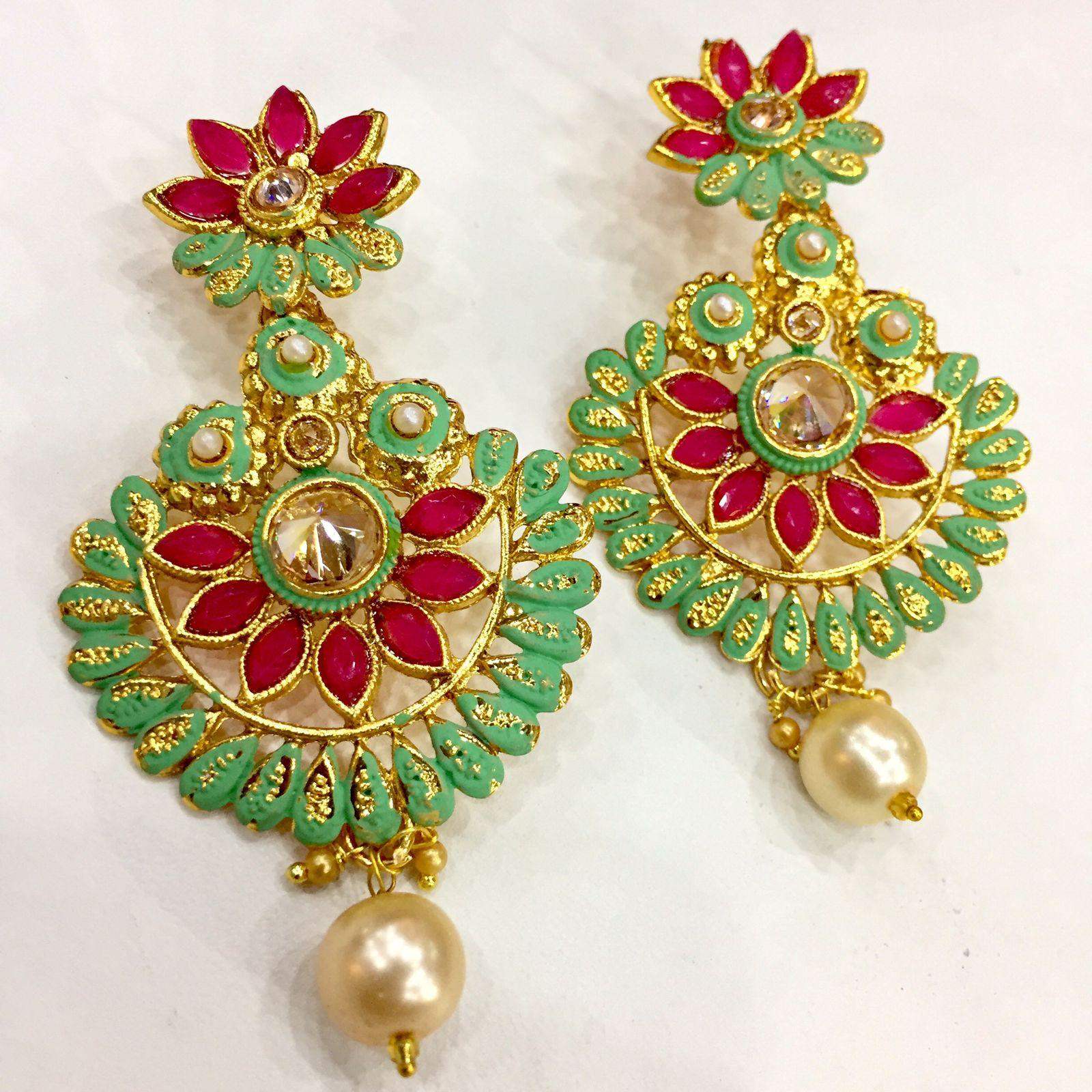 meena earrings 7654 - Vijay & Sons
