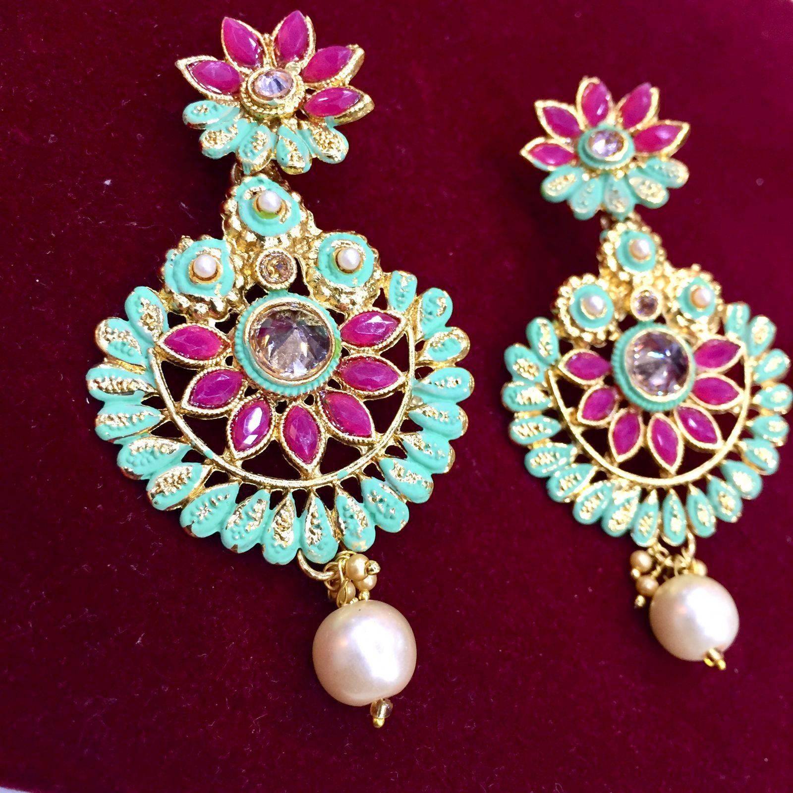 meena earrings 7654 - Vijay & Sons