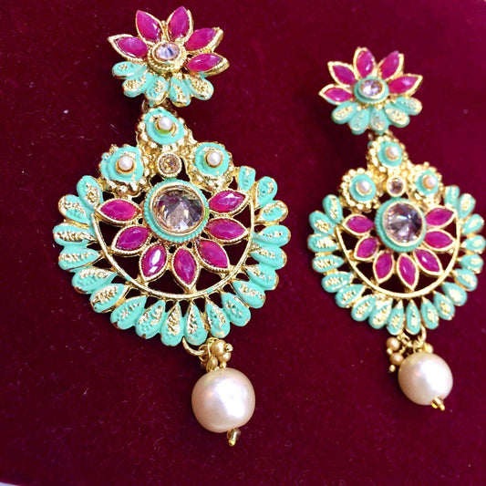 meena earrings 7654 - Vijay & Sons