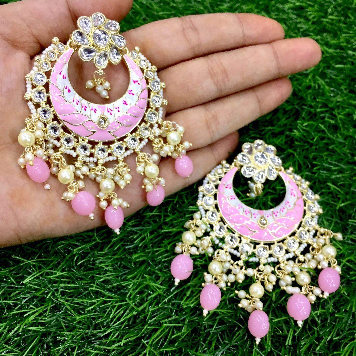 Kundan earrings 7788 - Vijay & Sons