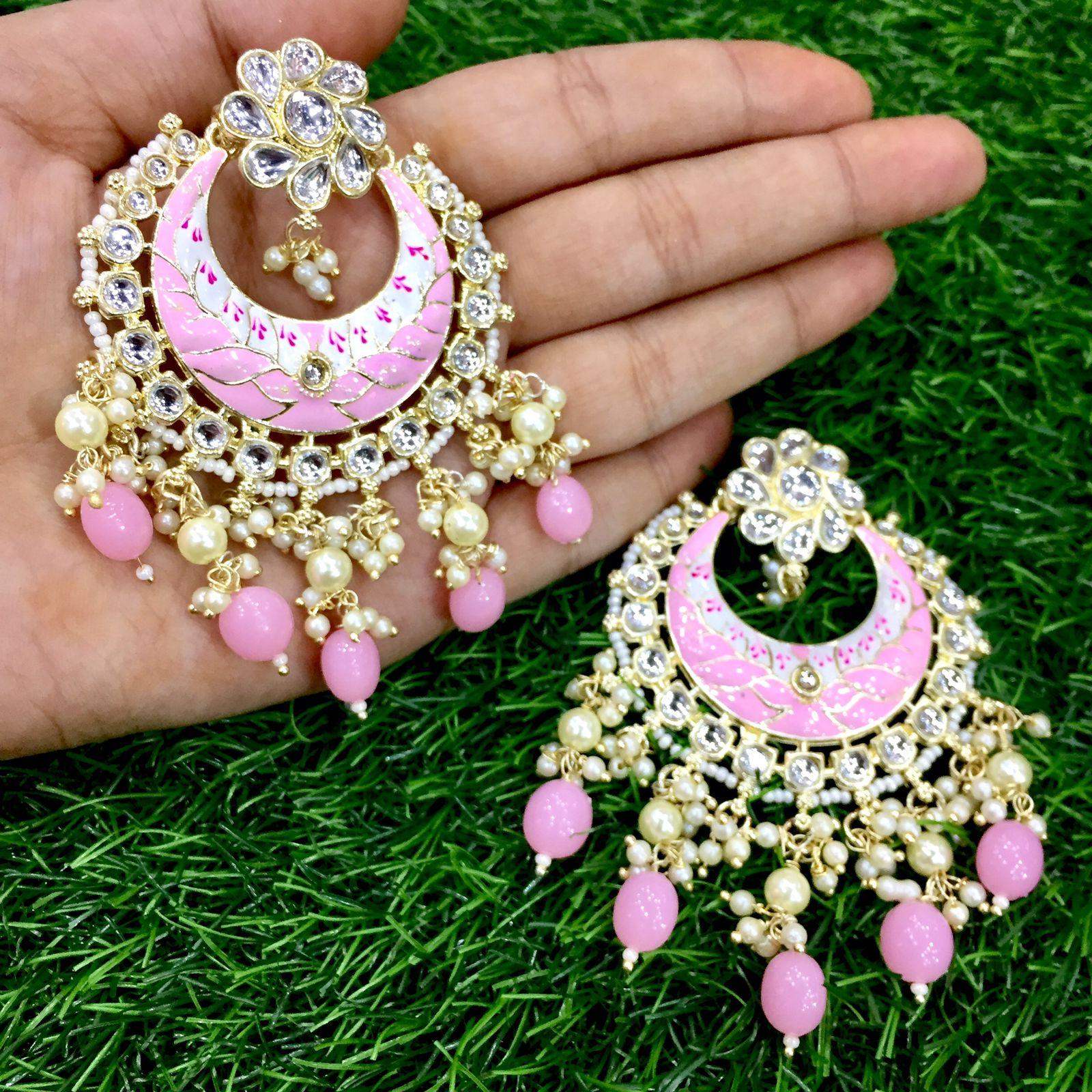 Kundan earrings 7788 - Vijay & Sons