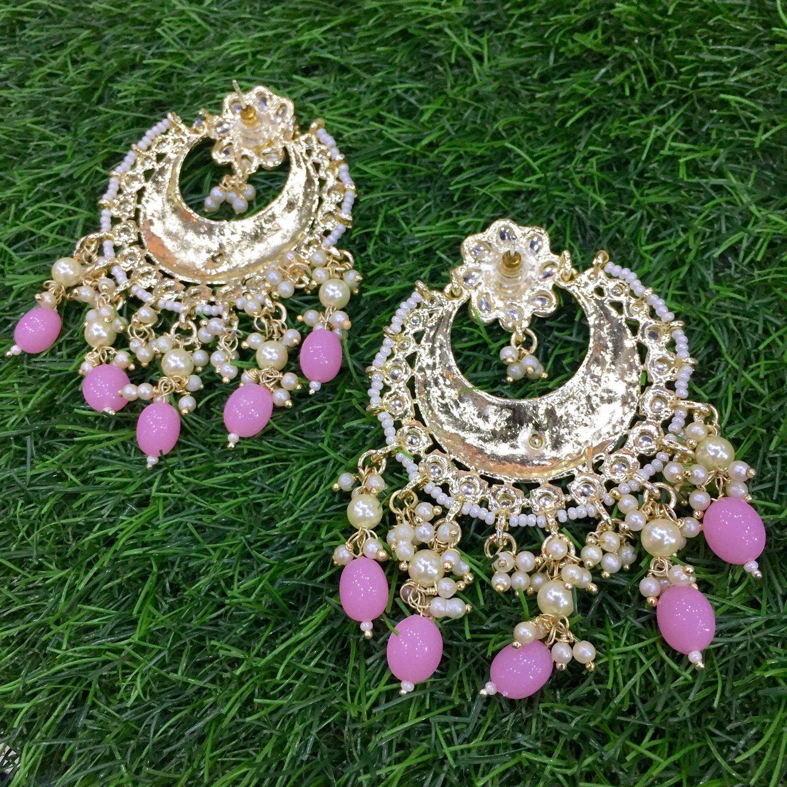 Kundan earrings 7788 - Vijay & Sons