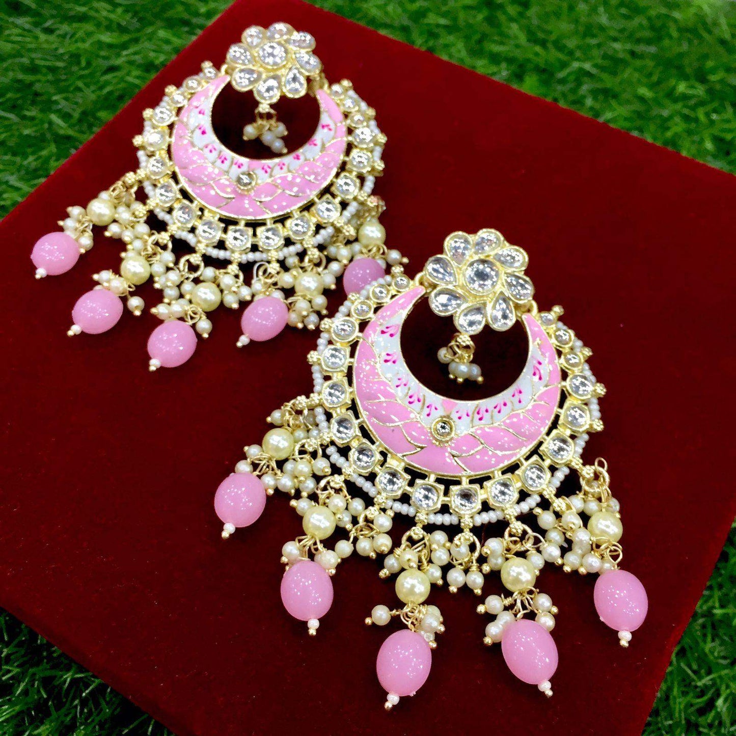 Kundan earrings 7788 - Vijay & Sons