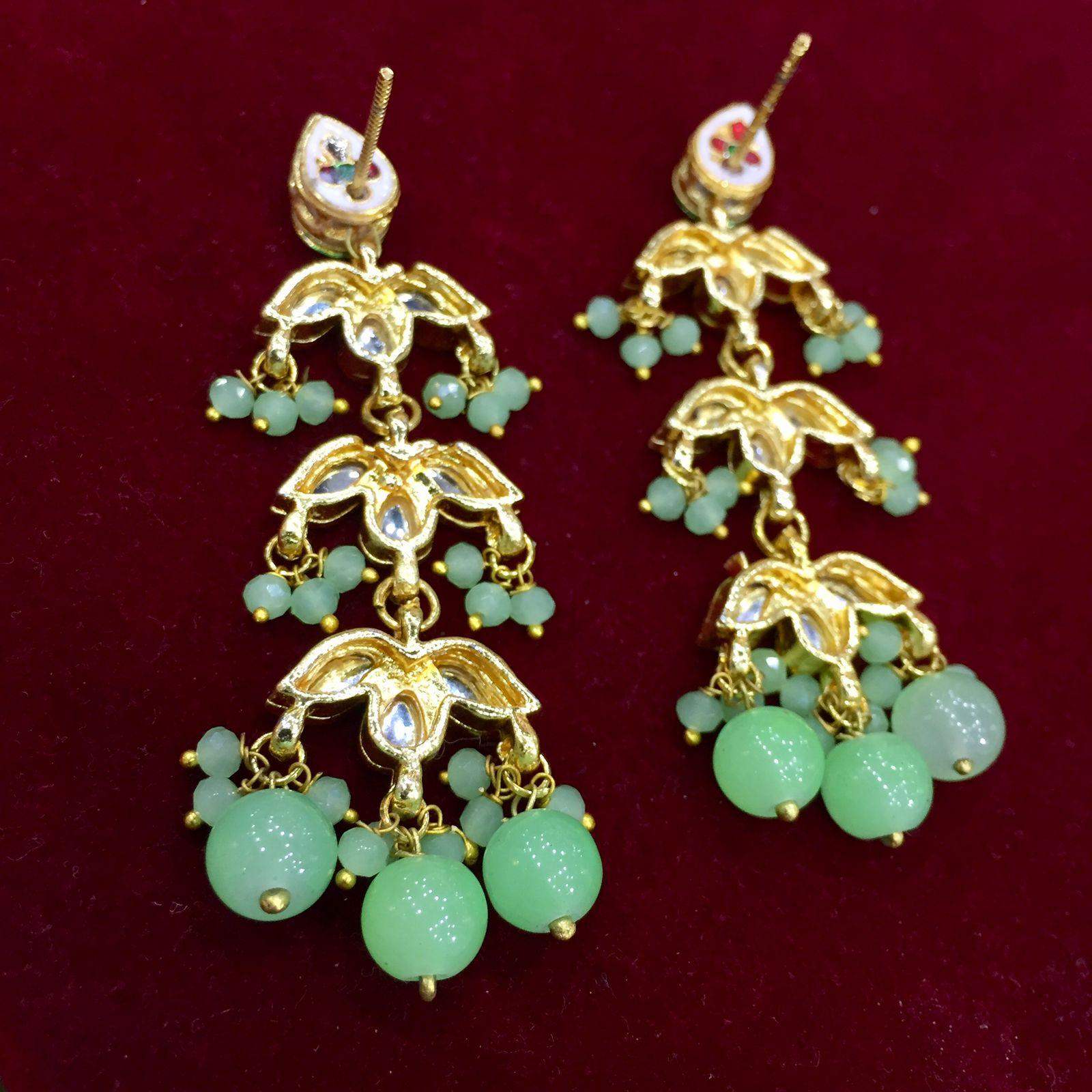 Kundan Earrings56789 - Vijay & Sons