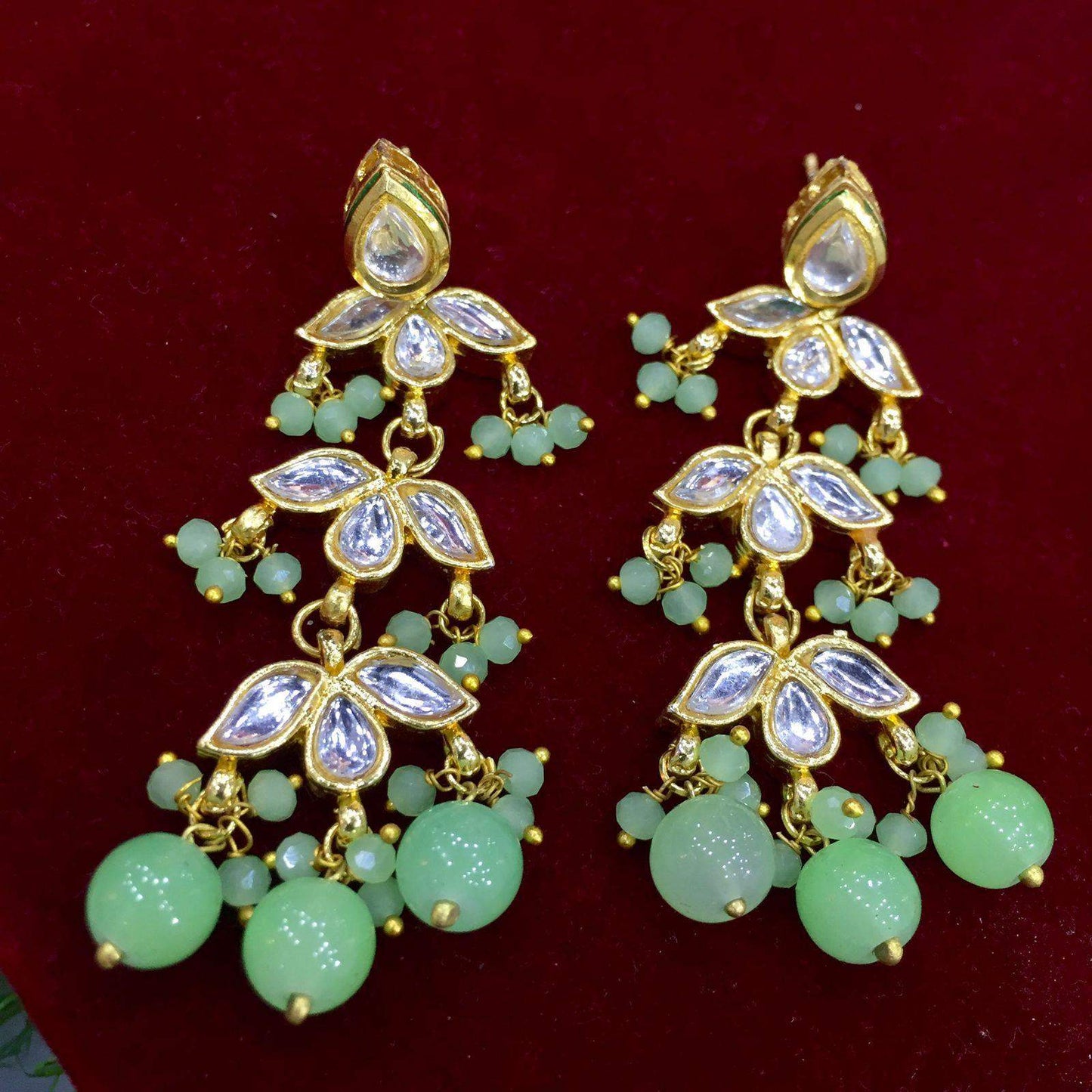 Kundan Earrings56789 - Vijay & Sons