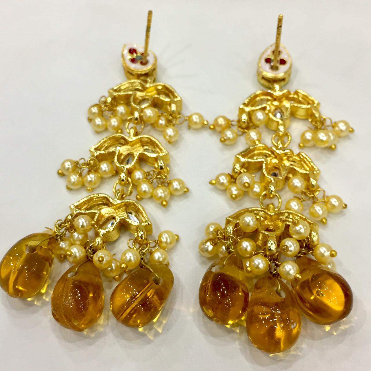 Kundan earrings 7546747 - Vijay & Sons