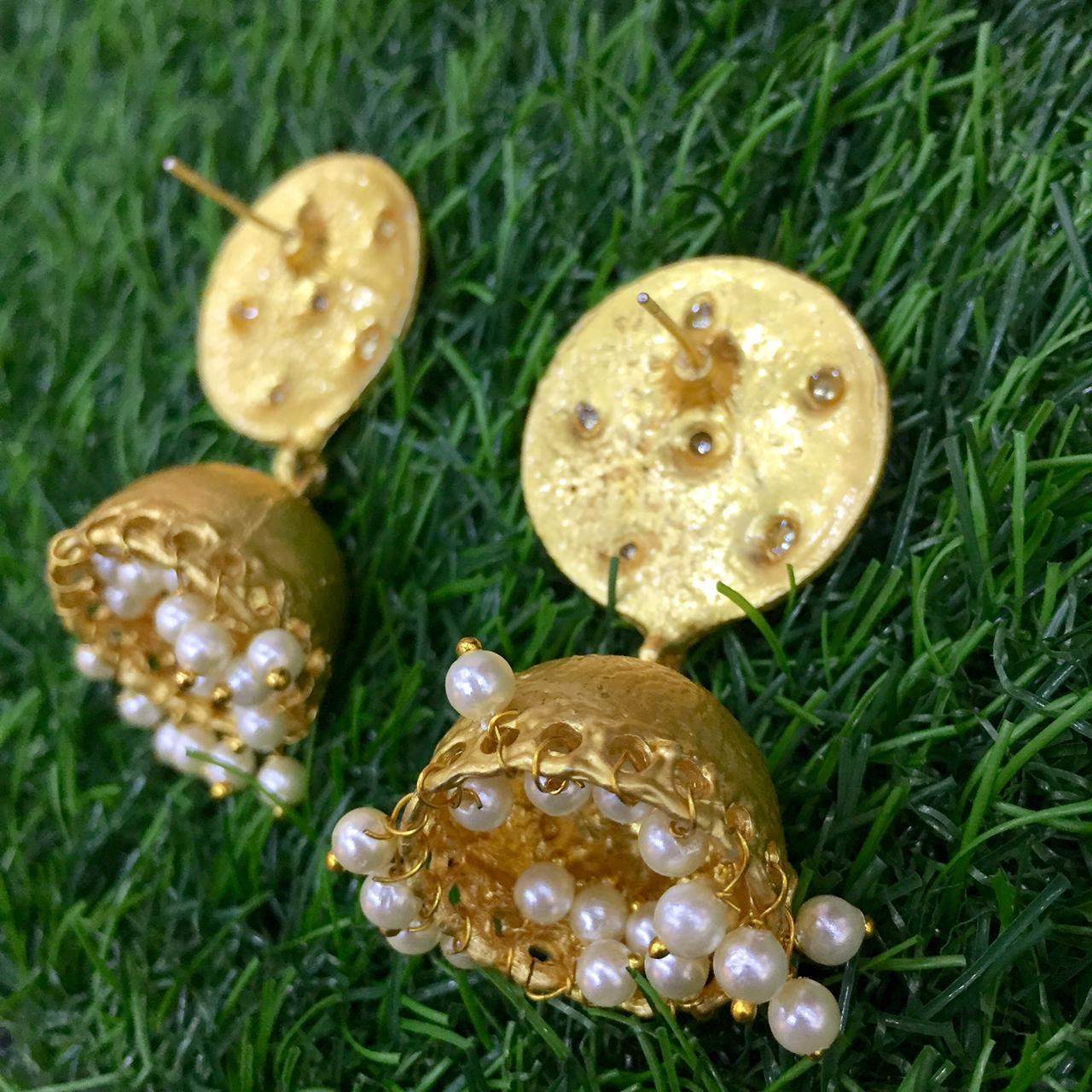 Kundan earrings 876666 - Vijay & Sons