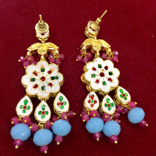 Kundan earrings 345688 - Vijay & Sons