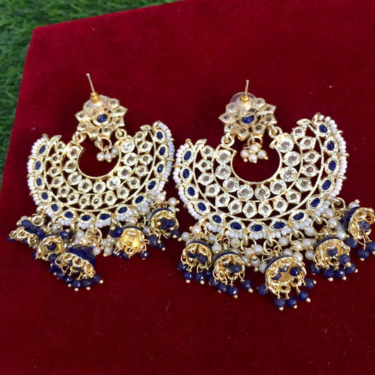 Kundan earrings 66777 - Vijay & Sons