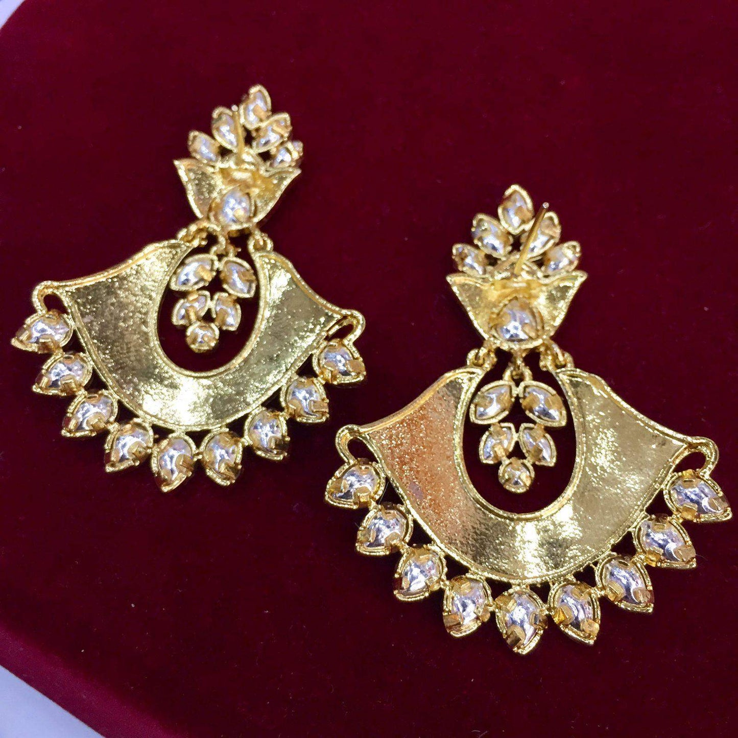 Kundan Earrings 45677 - Vijay & Sons