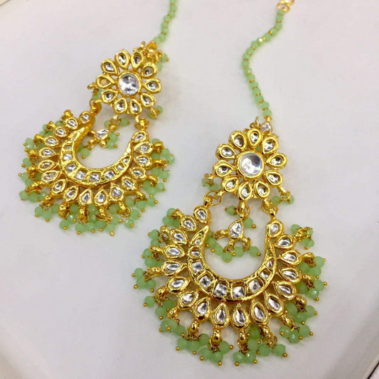 Kundan earrings 345667 - Vijay & Sons