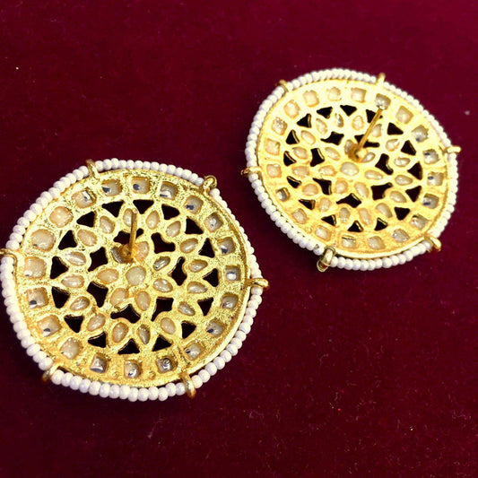 Kundan earrings 345609 - Vijay & Sons