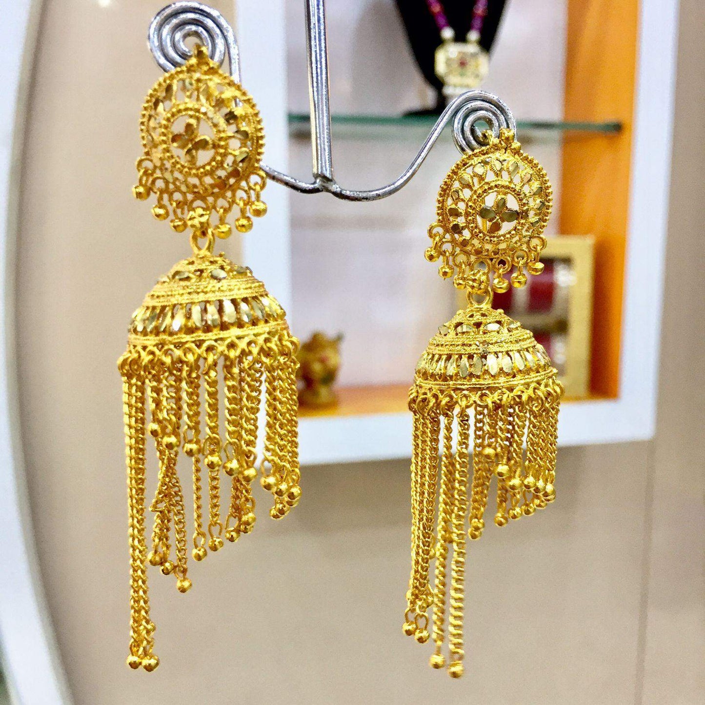 antique Earrings Gold - Vijay & Sons