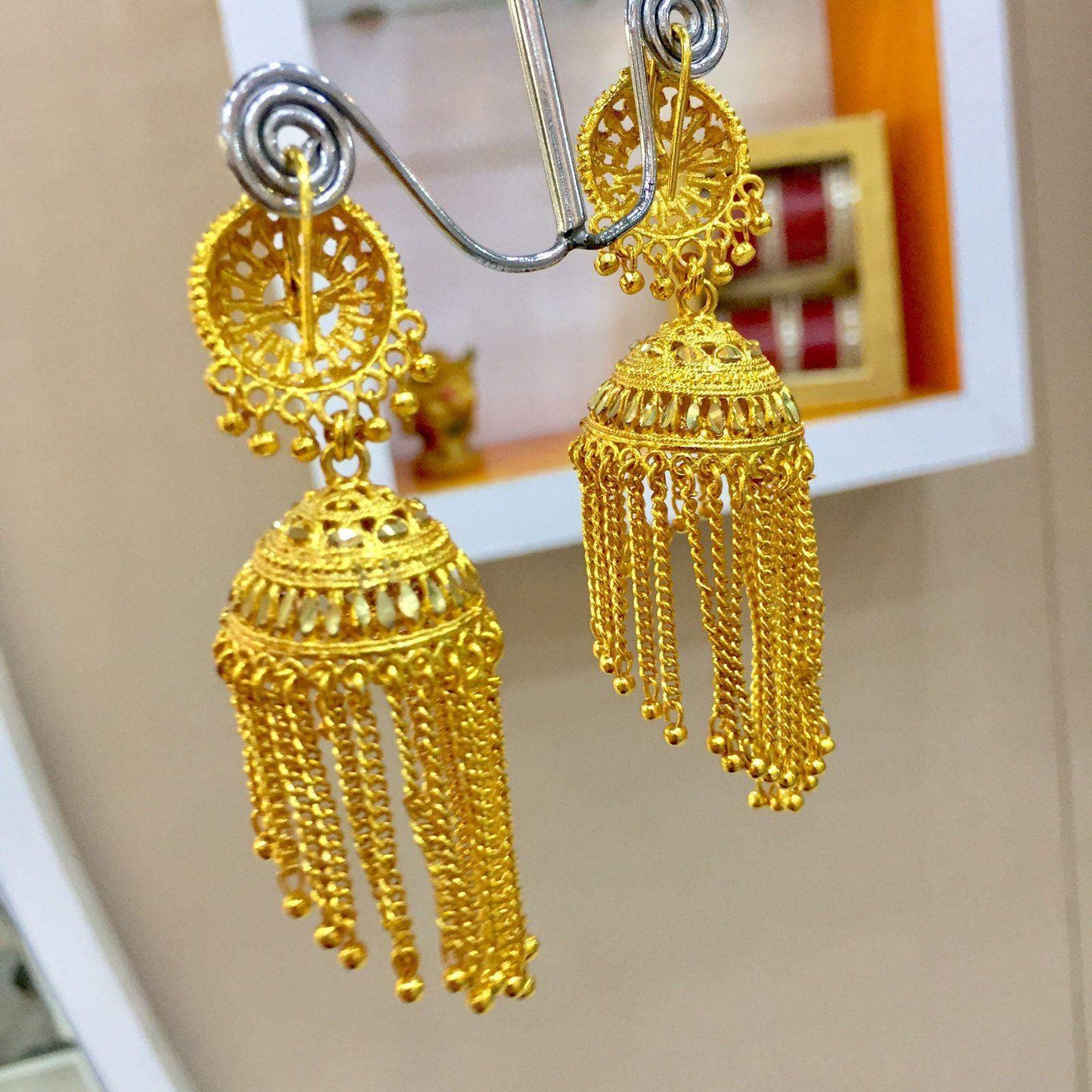 antique Earrings Gold - Vijay & Sons